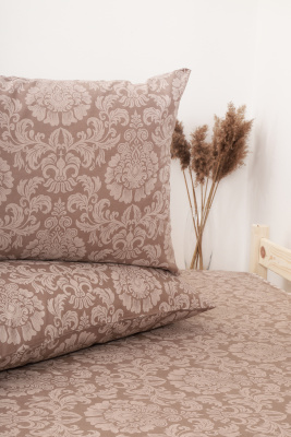 Наволочка перкаль Ренессанс коричневый